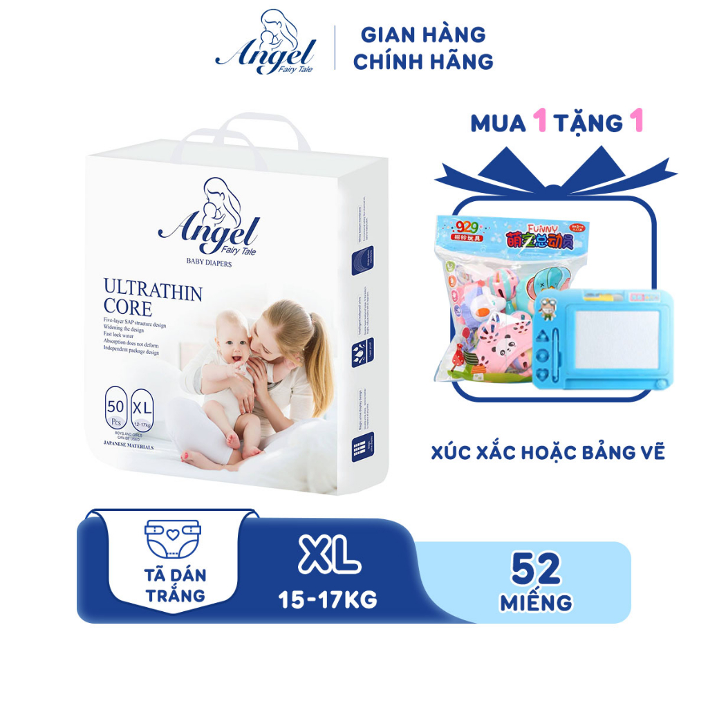 Tã Dán ANGEL Ultrathin Core Size XL52