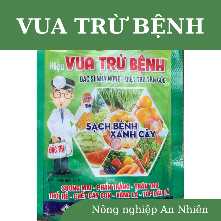 Chế phẩm chuyên xử lý sương mai, phấn trắng, thán thư, thối rễ, chết cây con, vàng lá, tóp đầu lá trên rau màu, cây cảnh