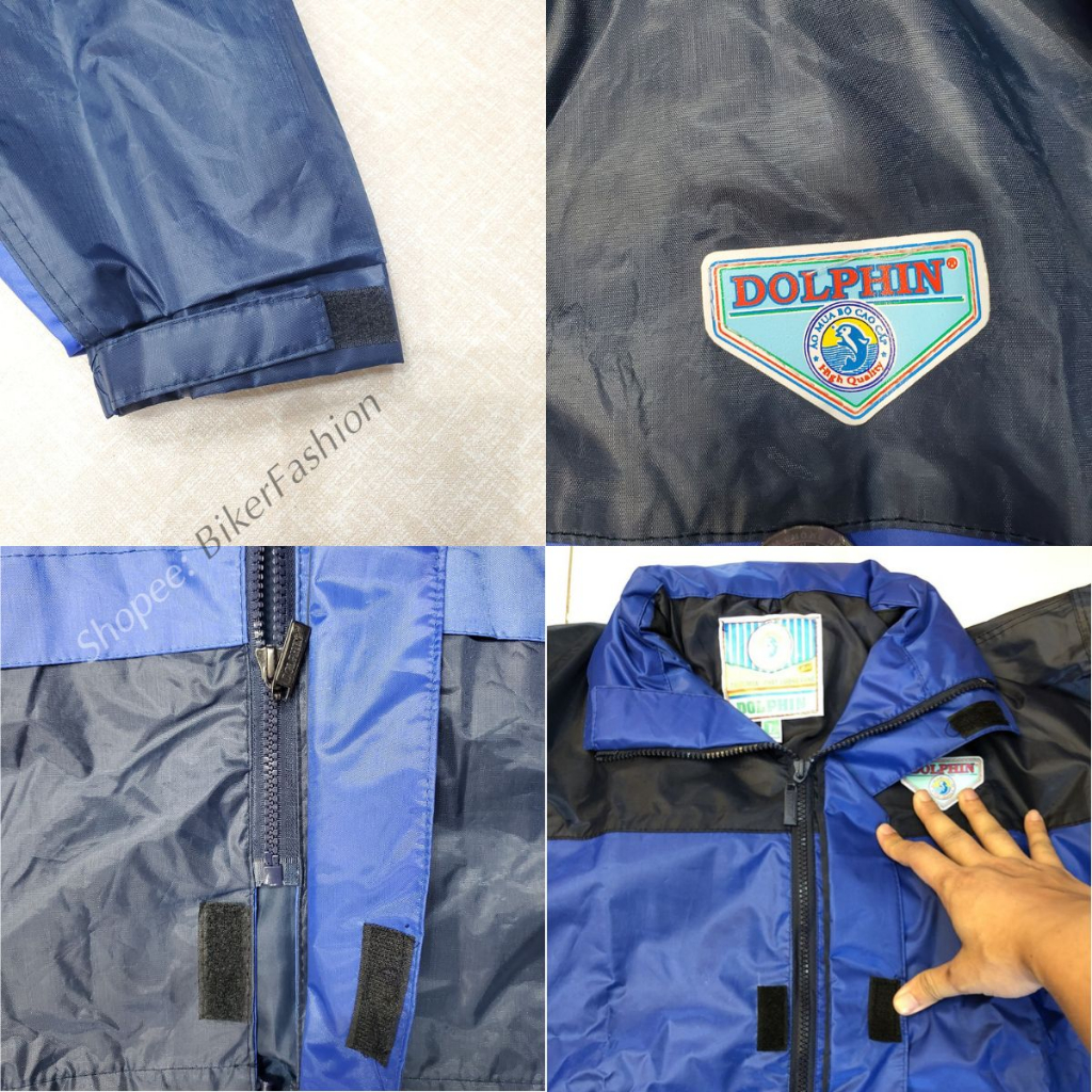 Bộ áo mưa chống thấm, áo mưa chống lạnh DOLPHIN chính hãng