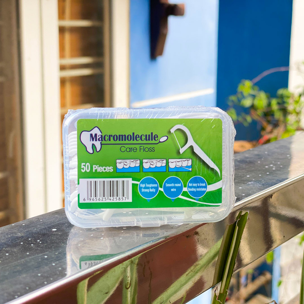 Tăm chỉ nha khoa hộp 50 chiếc tăm xỉa răng, vệ sinh răng miệng sạch sẽ khoẻ khoắn