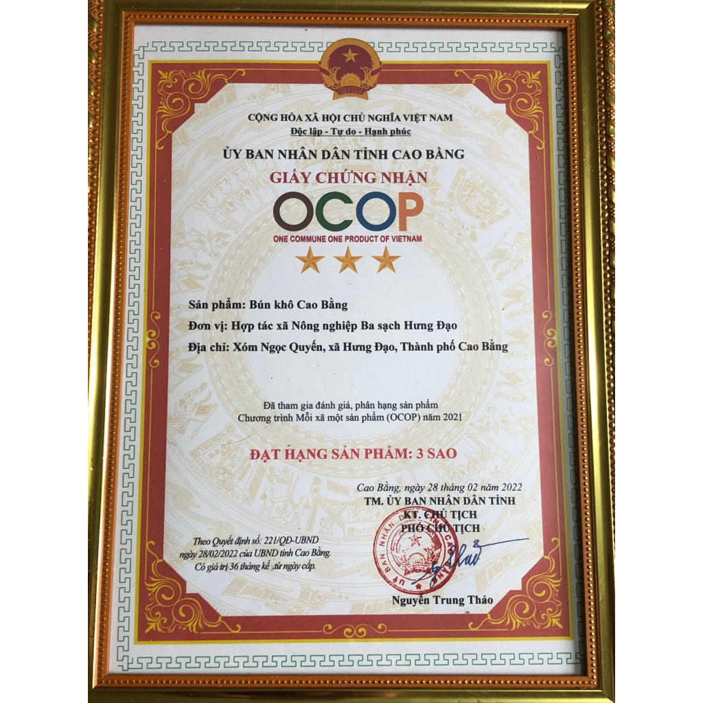 Bún khô, mì gạo sạch 500G nguyên chất - Bún gạo khô đặc sản Cao Bằng