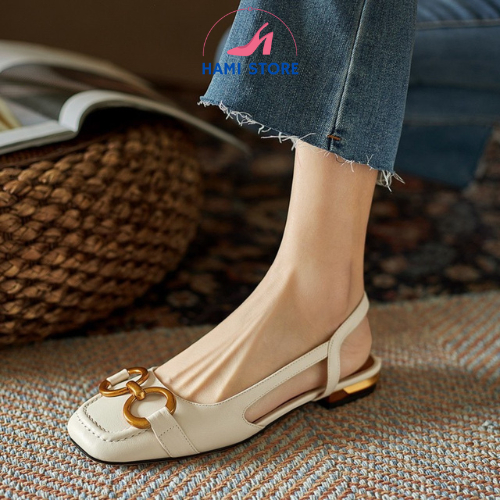 Sandan Nữ Đẹp Mũi Vuông Thoáng Mát Với Nhiều Màu Sắc : Đen, Be, Nâu Sữa Đủ Size 35-40 SHOP HAMI G42