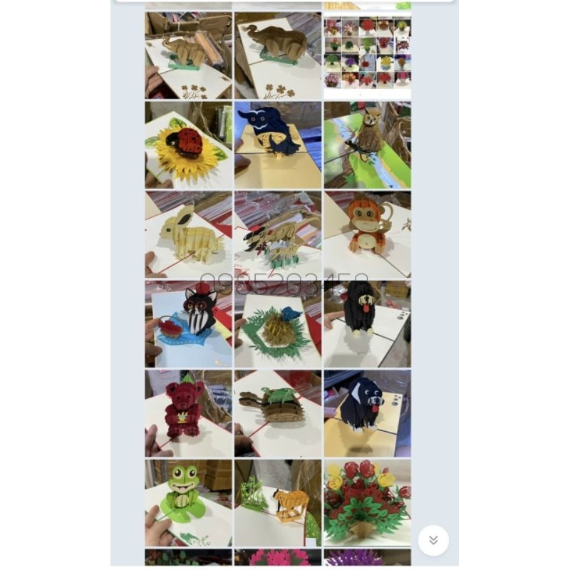 Thiệp sinh nhật - thiệp mô hình 3 D cỡ lớn nhà thờ,lâu đài,mái đình