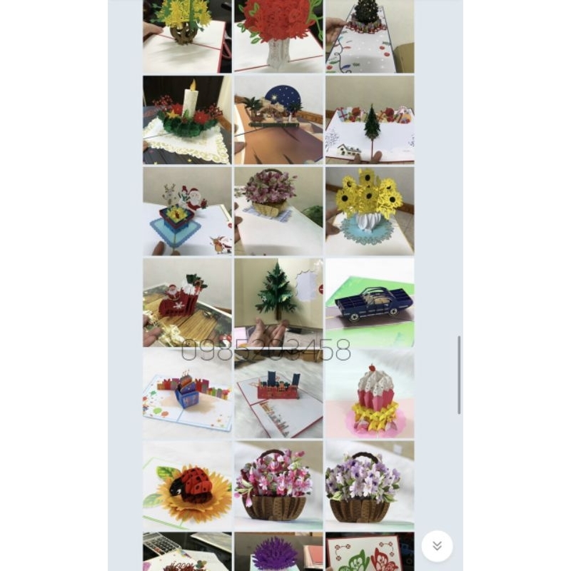 Thiệp sinh nhật - thiệp mô hình 3 D cỡ lớn nhà thờ,lâu đài,mái đình