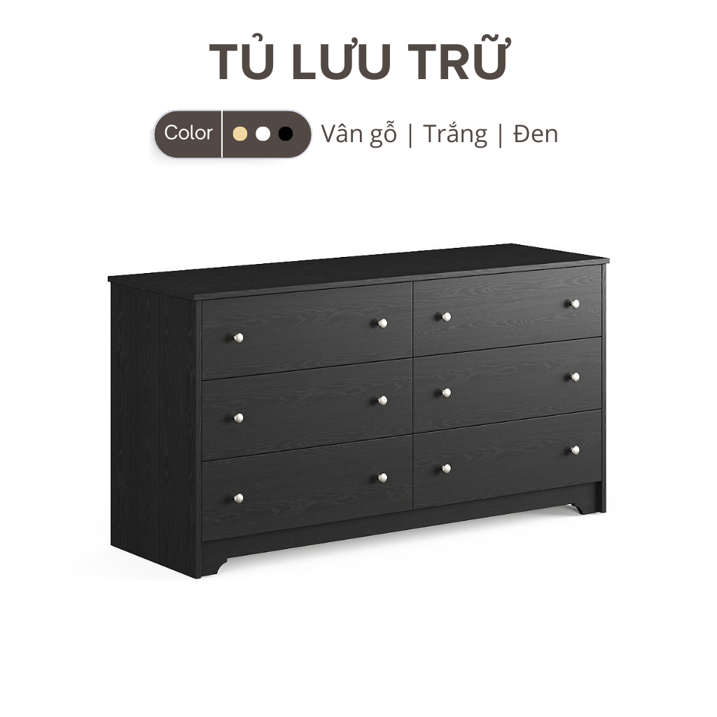 Tủ Để Đồ Phong Cách Cổ Điển Bằng Gỗ MDF Yapi-130