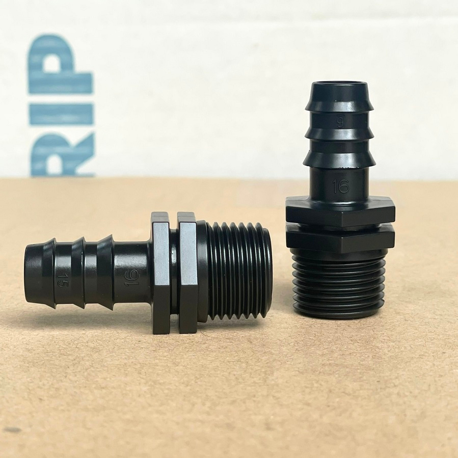 10 Nối ống PE 16MM ra ren ngoài 21mm