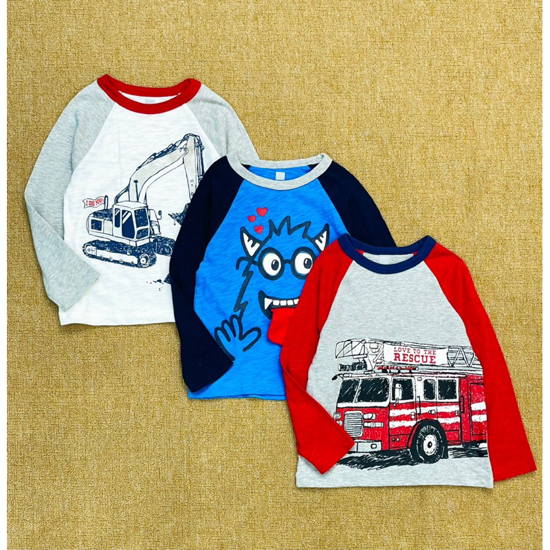 Áo cotton g.ap bé trai dư xịn 12m-5y