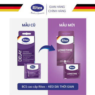 [CHÍNH HÃNG] BAO CAO SU RITEX DELAY - KÉO DÀI THỜI GIAN (HỘP 3 CHIẾC)