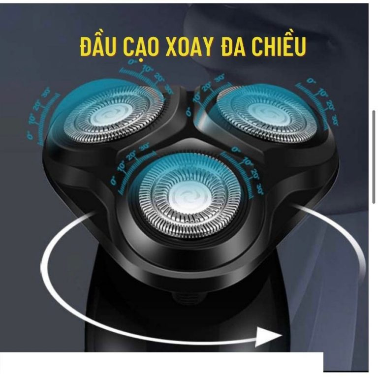 Máy Cạo Râu 9D Shaver Cao Cấp 4 Trong 1 Chống Nước Chuẩn IPX7 TVQ store