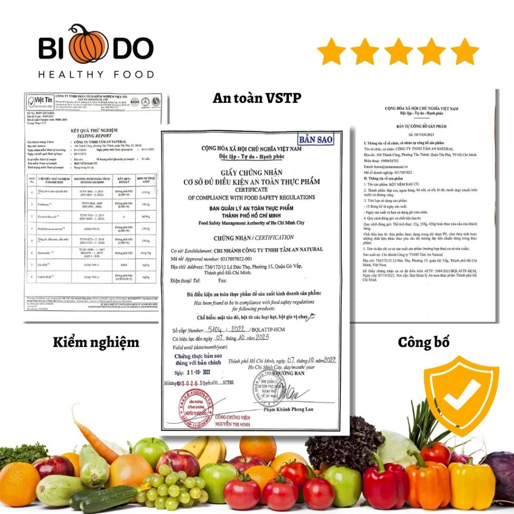 Hạt Nêm Rau Củ Cho Bé Ăn Dặm Thuần Chay - Bí Đỏ Food - Bột Nêm Chay Ngưu Bàng