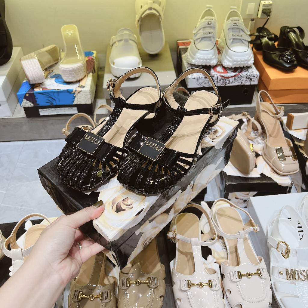 [TRANG MEEY] SANDAL RỌ MIU MIU GÓT 3P