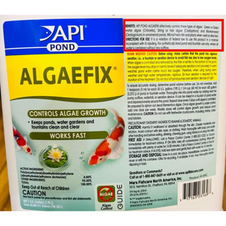Api algaefix pond- công nghệ hoá học rất mạnh xử lý các loại rêu hại, chùm đen, rêu tóc, tảo nâu...