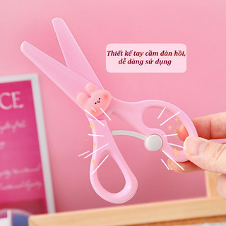Kéo Cắt Giấy Thủ Công Gắn Charm Cute