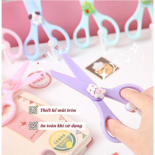 Kéo Cắt Giấy Thủ Công Gắn Charm Cute