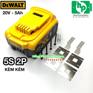   KHÔNG KÈM MẠCH  Vỏ pin Dewalt 20V-5Ah 5S2P ko kèm mạch  HongPhuong  