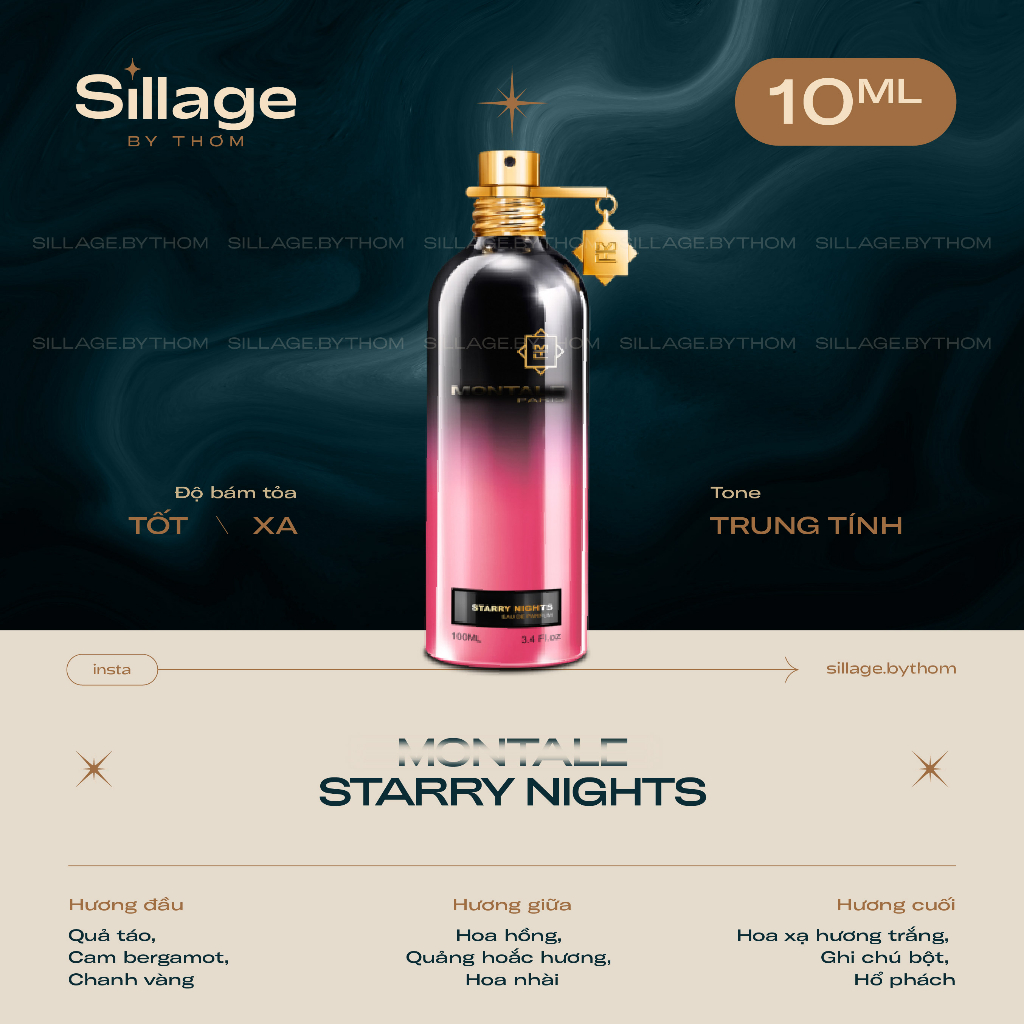 MONTALE STARRY NIGHTS EDP | Mẫu thử nước hoa unisex