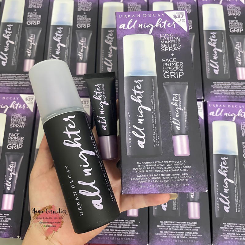 [BILL US] Xịt khoá makeup All Nighter Long-Lasting Makeup Setting Spray