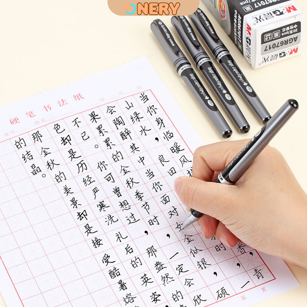 Bút Gel Viết Chữ Hán M&G Ngòi 0.7mm & 1mm - Luyện Viết Tiếng Trung, Nhật, Hàn Tại Onery Stationery
