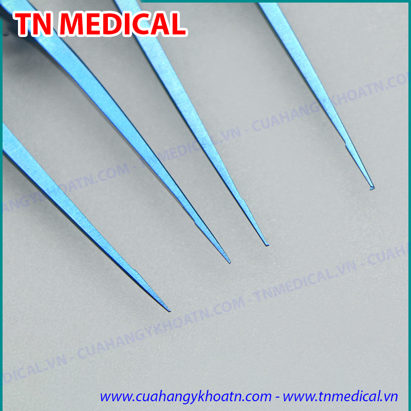 ☘ Nhíp Kẹp Phẫu Tích Bishop Tốt, Cán Vàng, Gem Cao Cấp 10.5cm - TNMedical.vn