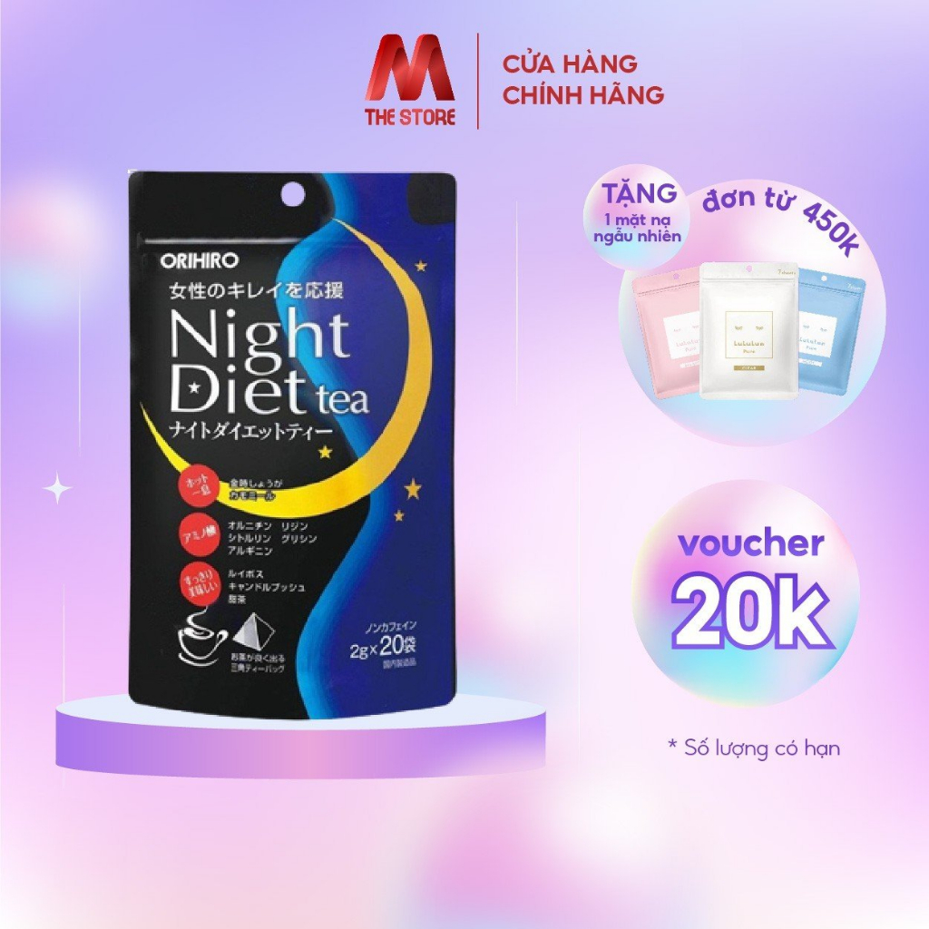 Trà đêm Orihiro Night Diet Tea Nhật Bản