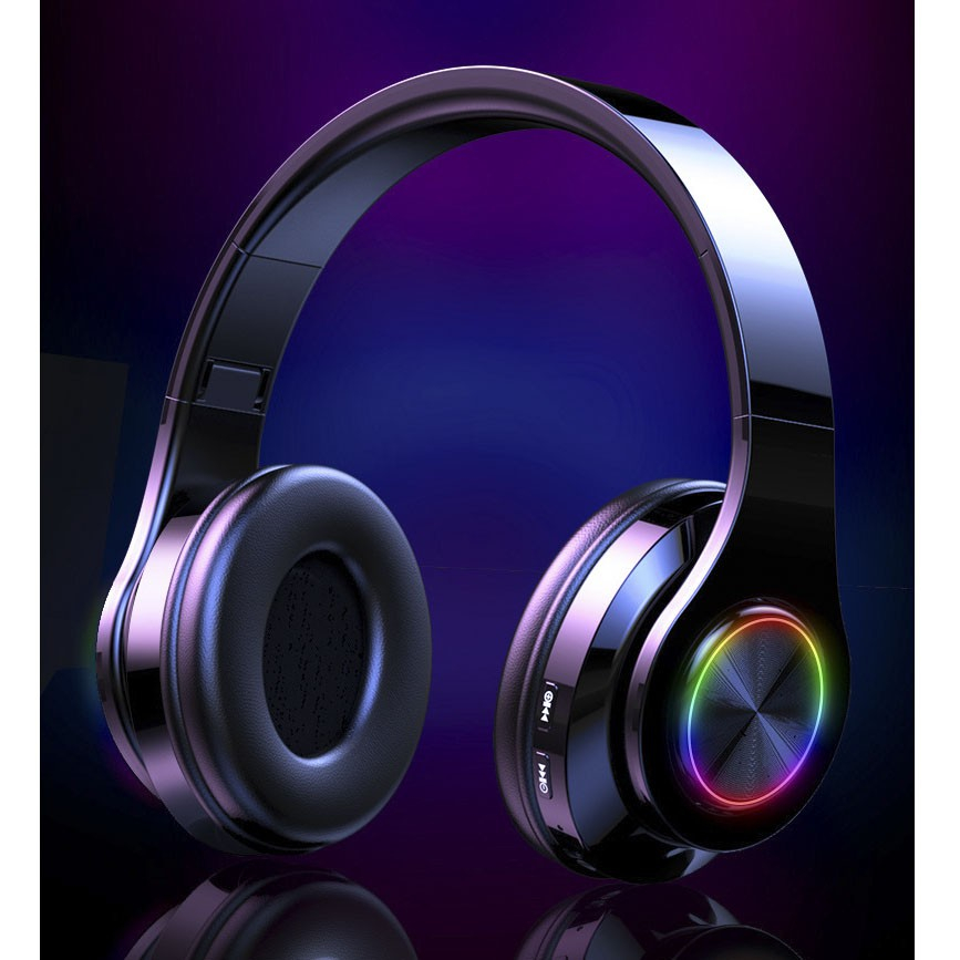 Tai nghe bluetooth chụp tai có micro chơi game. Tai nghe không dây gaming B39 âm thanh sống động pin trâu