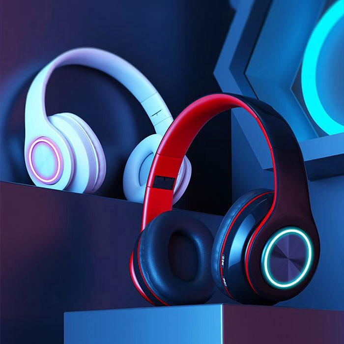 Tai nghe bluetooth chụp tai có micro chơi game. Tai nghe không dây gaming B39 âm thanh sống động pin trâu