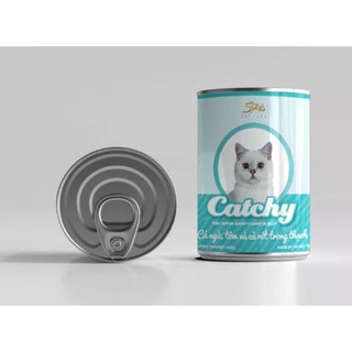 {Thùng 24 lon} -  Pate Catchy cho mèo lon 400g