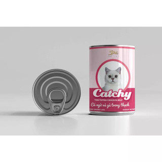 {Thùng 24 lon} -  Pate Catchy cho mèo lon 400g