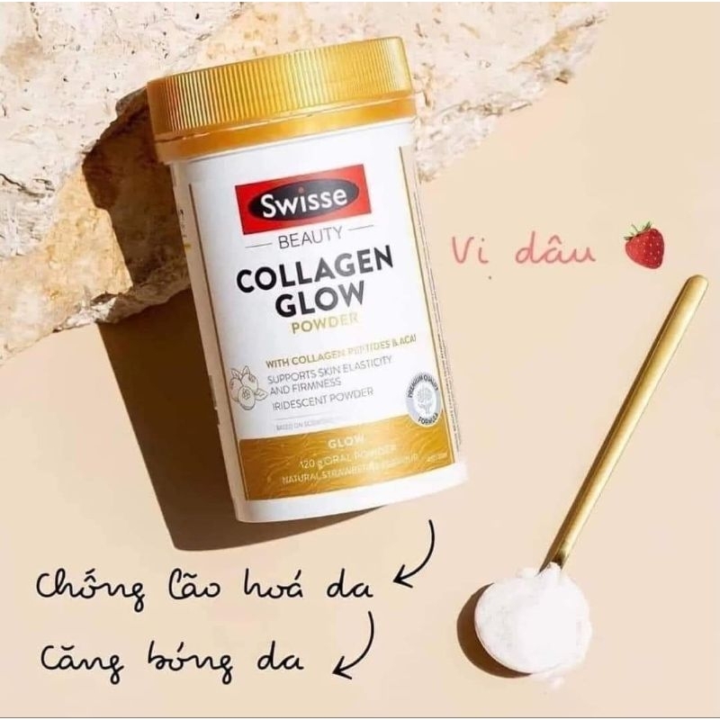 Bột Collagen Swisse Beauty Collagen Glow Powder 120g