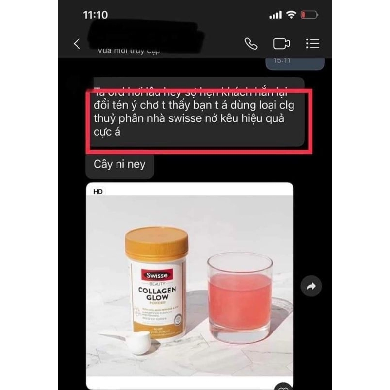 Bột Collagen Swisse Beauty Collagen Glow Powder 120g