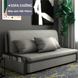 Sofa giường thông minh kiêm ghế khung kim loại hiện đại - m474