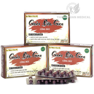 Combo 3 hộp Giải Độc Gan Công Đức - Hỗ trợ giải độc gan, giúp bảo vệ và tăng chức năng gan