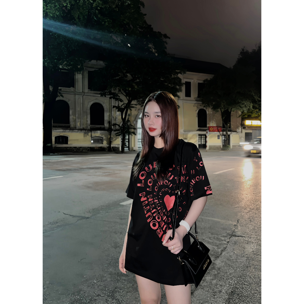 Áo Thun Tay Lỡ LBT Họa Tiết Chữ Bên Trái Áo Bản Siêu Cấp