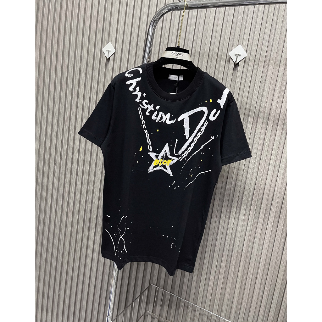 Áo Thun Tay Lỡ Dio Họa Tiết Xích Bản Siêu cấp Newww