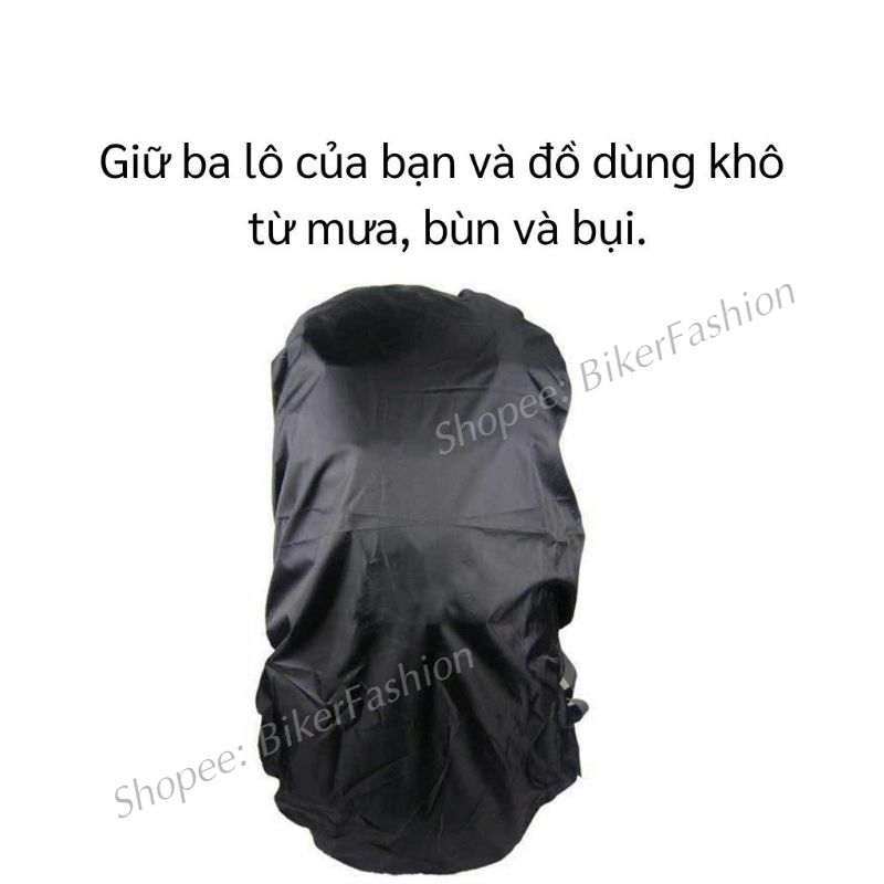 ÁO MƯA TRÙM BALO CHỐNG NƯỚC ĐI MƯA THỂ TÍCH LỚN
