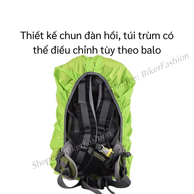 ÁO MƯA TRÙM BALO CHỐNG NƯỚC ĐI MƯA THỂ TÍCH LỚN
