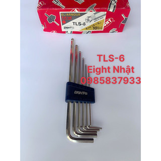 Bộ lục giác 6 chiếc đầu bi dài 1.5-5 mm TLS-6 Eight Nhật vặn ốc chìm tại Máy cầm tay NTT bảo hành dài hạn
