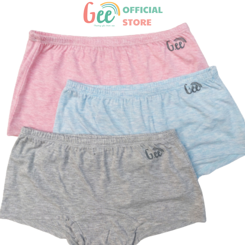 Quần Chip Sợi Sồi Bé Gái Gee Modal Set 3 Quần Mặc Váy Trẻ Em Mềm Mịn, Thấm Hút, Kháng Khuẩn