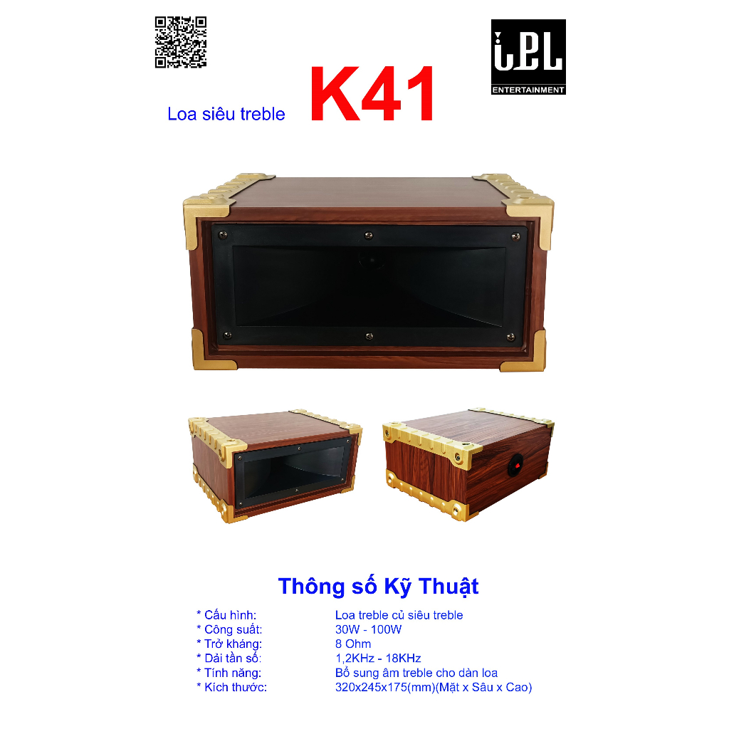 Loa chép kèn siêu tép K41 K42 K43 tiếng siêu sáng, bổ sung dải cao cho bộ loa thoát tiếng, nâng cao chất lượng