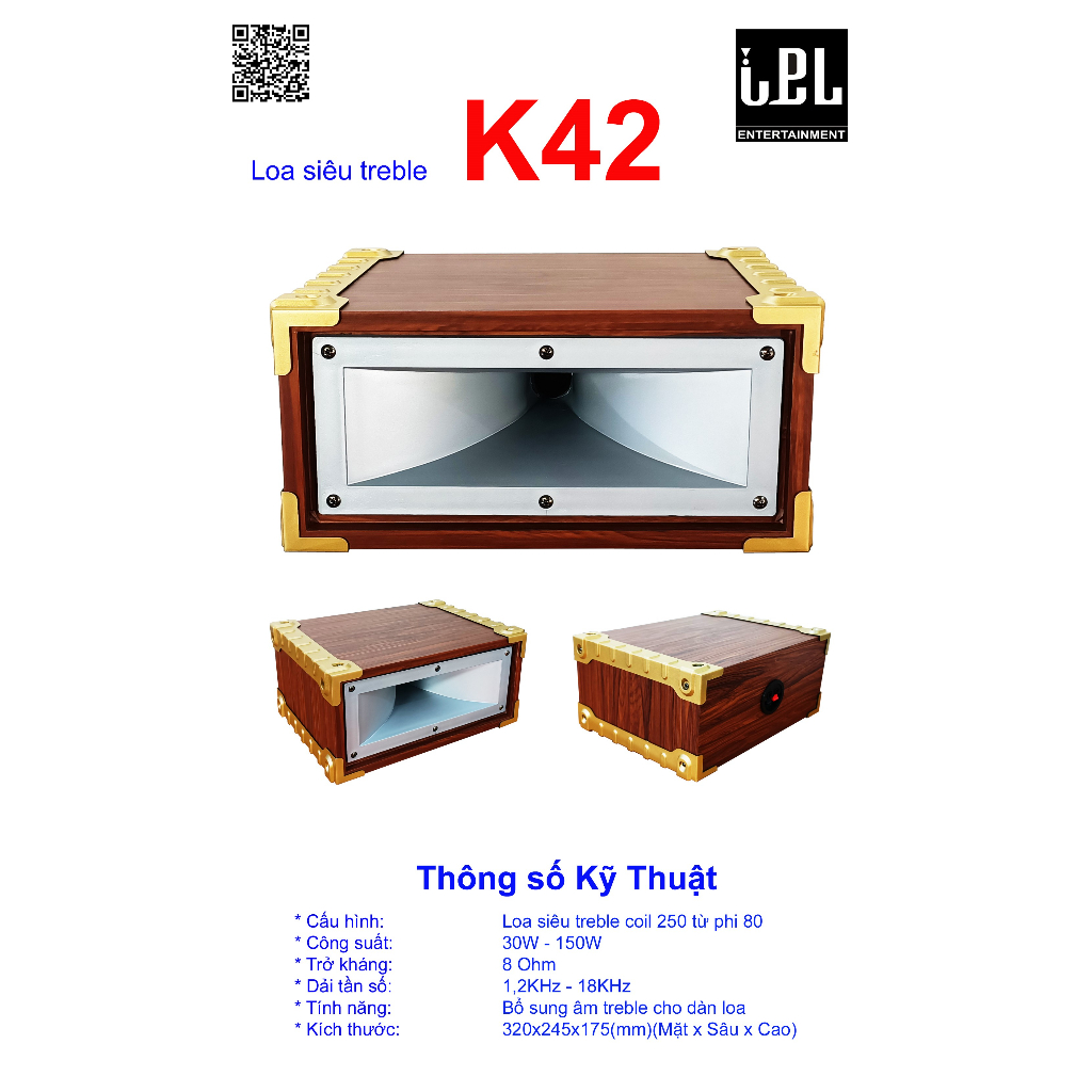 Loa chép kèn siêu tép K41 K42 K43 tiếng siêu sáng, bổ sung dải cao cho bộ loa thoát tiếng, nâng cao chất lượng