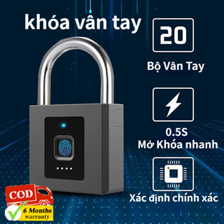 ổ khoá chống trộm khóa vân tay chống cắt Premium Chống thấm nước IP65 Smart lock Elinksmart