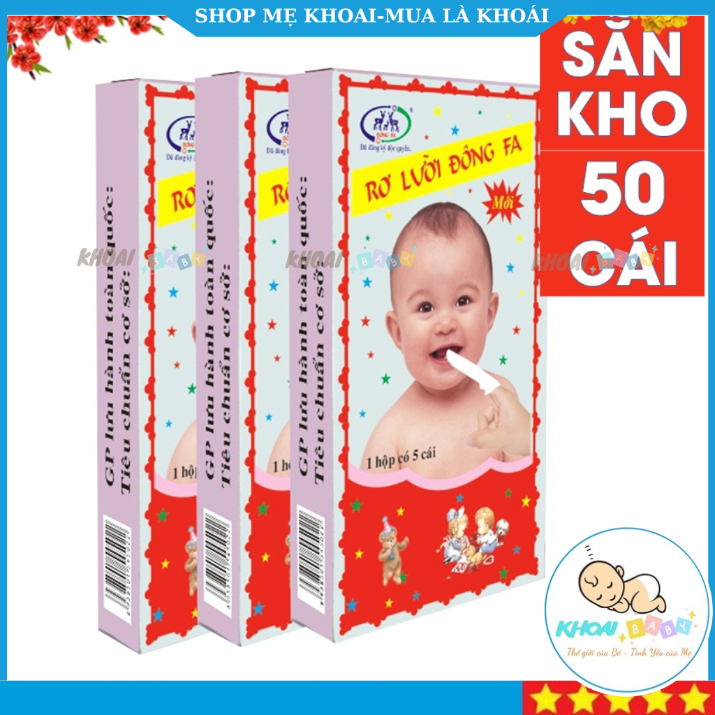 Rơ lưỡi Đông Fa cho bé 1 hộp 5 cái -Khoaibaby