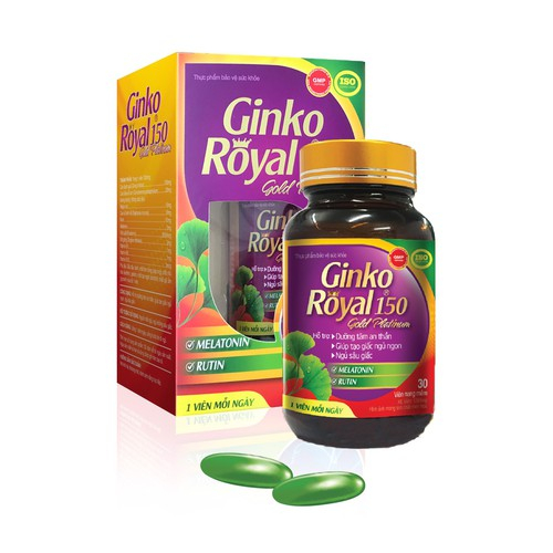 Ginko Royal 150 - hỗ trợ dưỡng tâm an thần, ngủ ngon, ngủ sâu