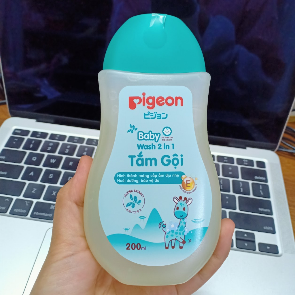Sữa tắm gội toàn thân cho bé Pigeon Baby Wash 2in1 200ml