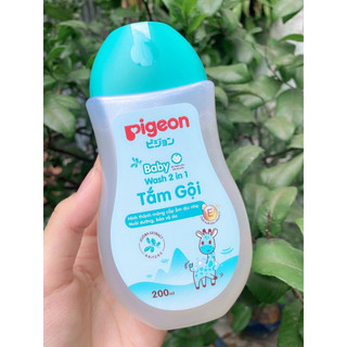 Sữa tắm gội toàn thân cho bé Pigeon Baby Wash 2in1 200ml