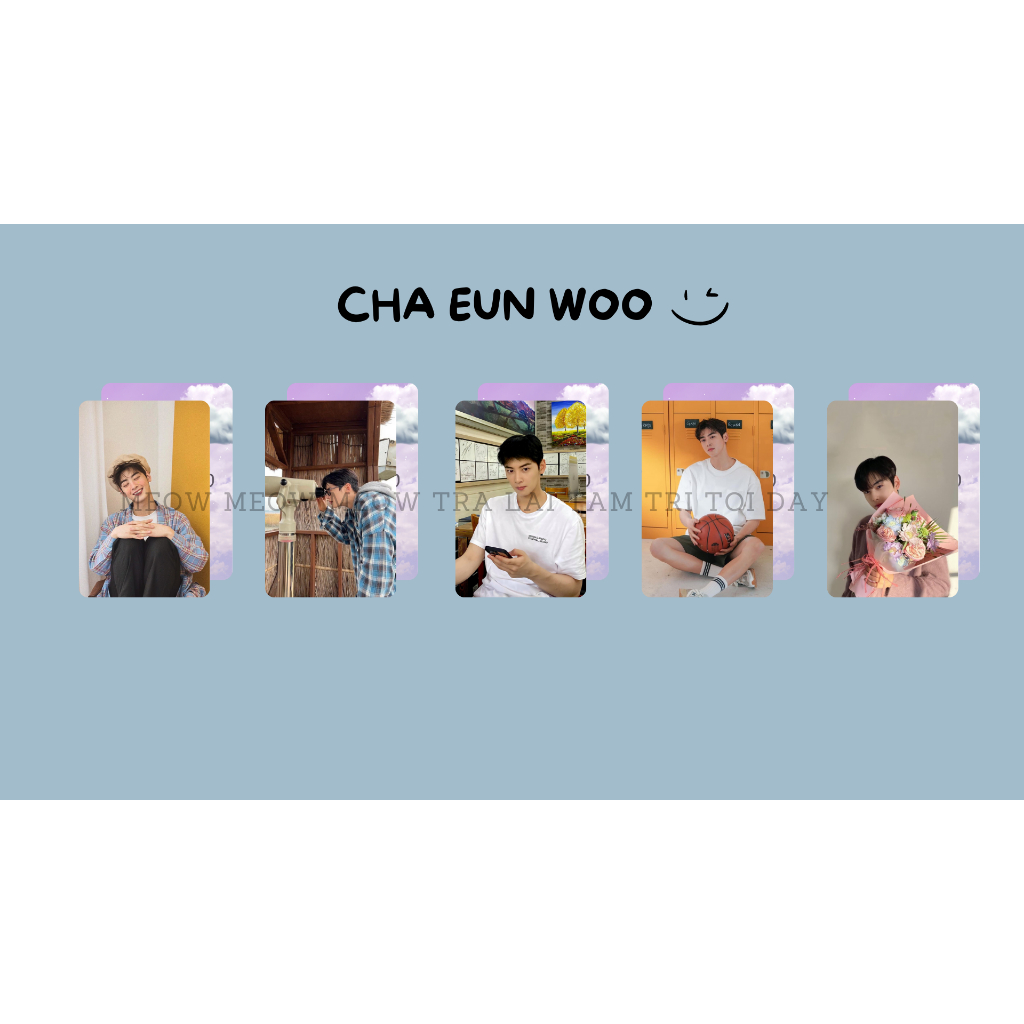 Set card bo góc Cha Eun Woo