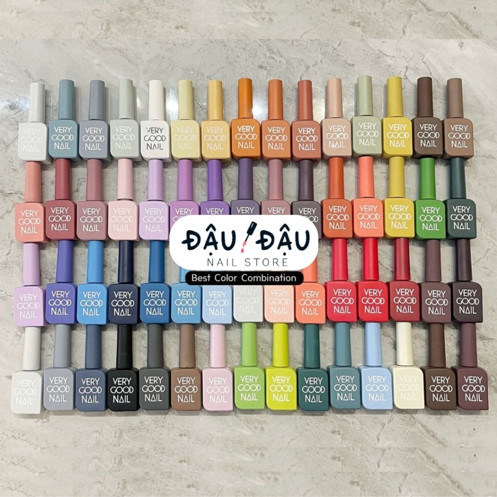 Sơn gel Very Good Nail 60 màu  Tặng sơn + bảng màu mica + base, top - Lẻ chai