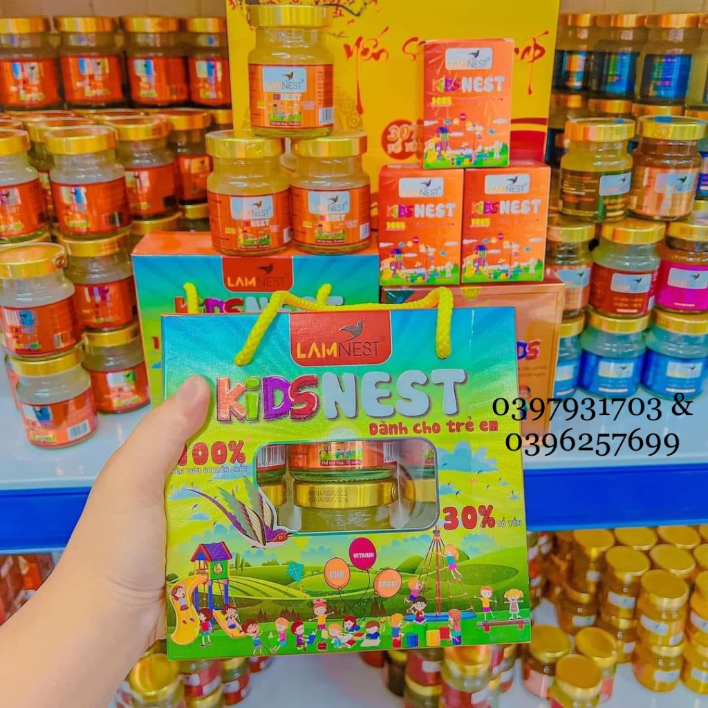 Combo 6 hũ Yến chưng sẵn 30% yến Lamnes cho bé