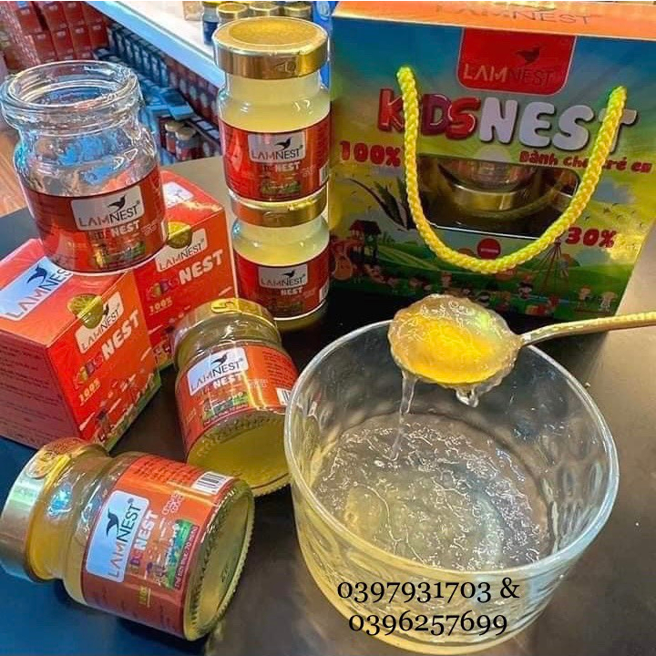 Combo 6 hũ Yến chưng sẵn 30% yến Lamnes cho bé