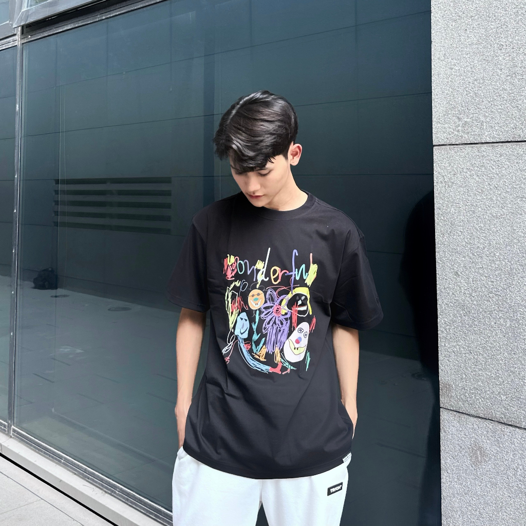 Áo thun form rộng tay lỡ unisex phông Nam Nữ GOOD THINGS | Local Brand Midori For Man